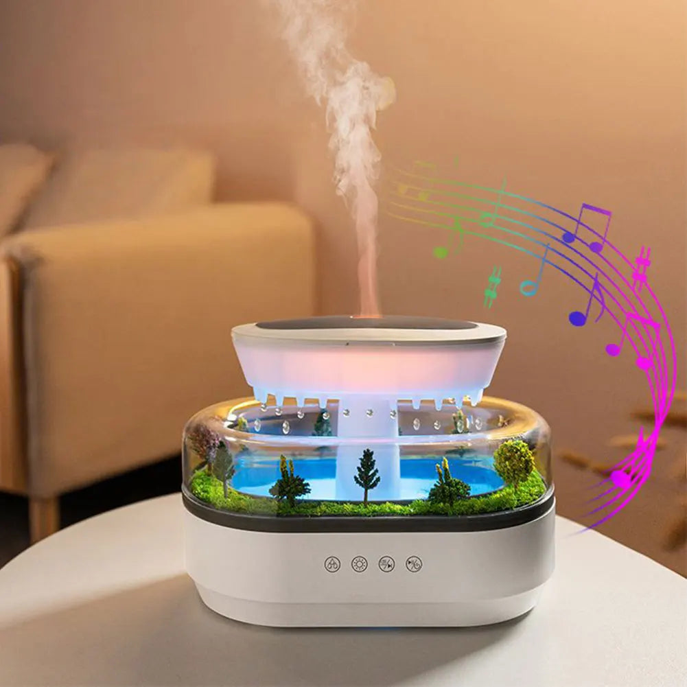 Rain Cloud Air Aroma Humidifier Diffuser Essential Oils Humidifiers Water Drip Fragrance Diffuser Home Humidifier with LED Light