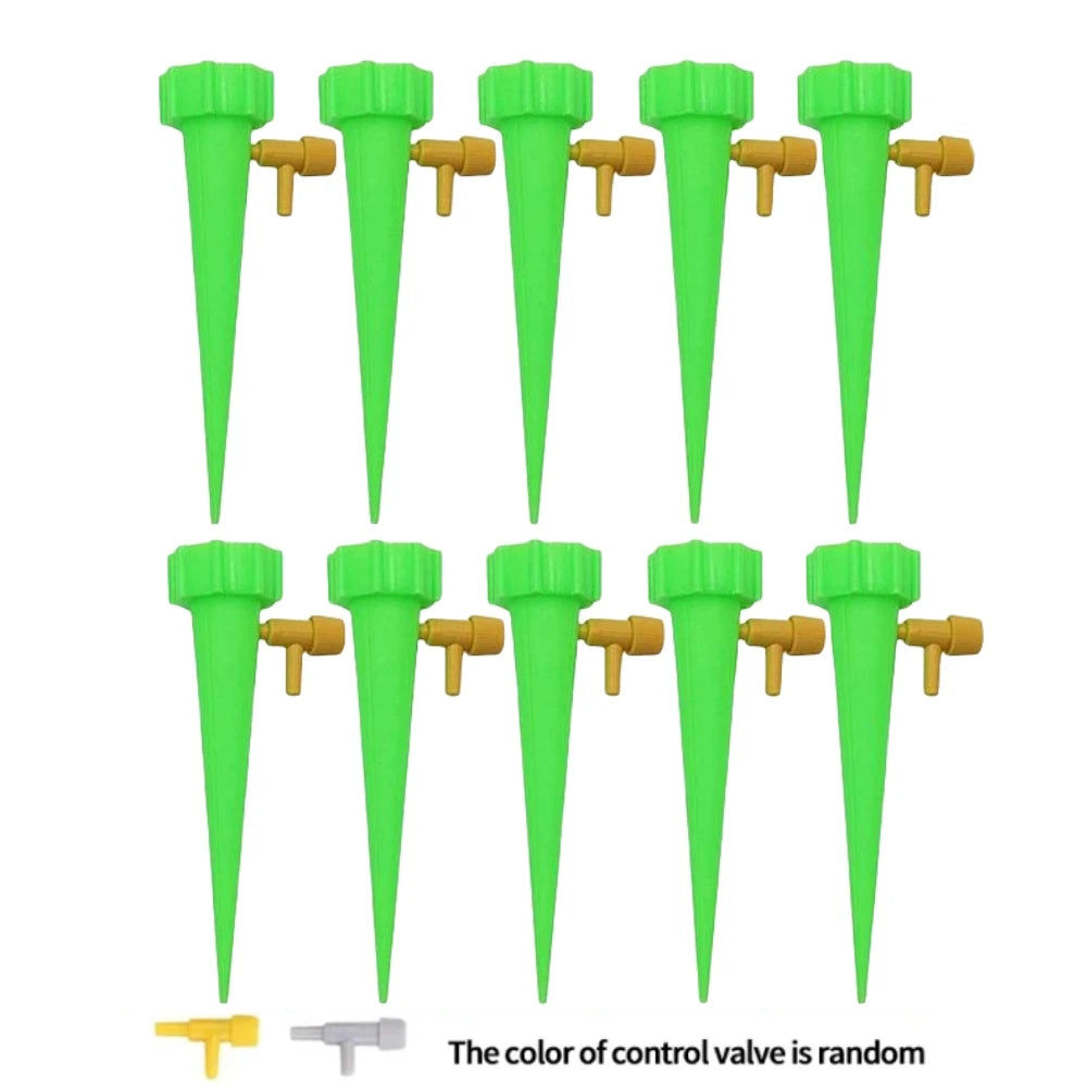 10Pcsself-Watering Kits Automatic Waterers Drip Irrigation Indoor Plant Watering Device Plant Garden Gadgets Creative