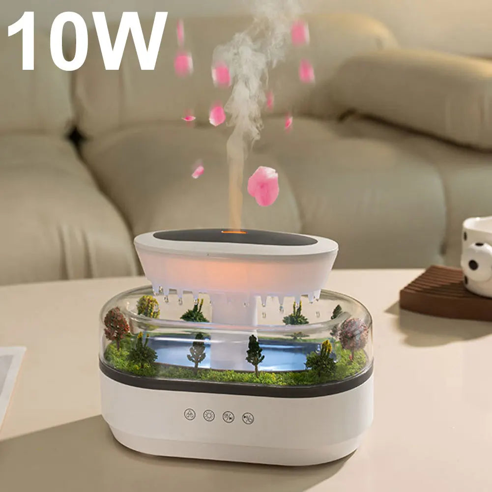 Rain Cloud Air Aroma Humidifier Diffuser Essential Oils Humidifiers Water Drip Fragrance Diffuser Home Humidifier with LED Light